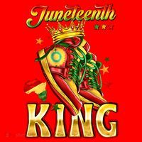 Juneteenth King Funny Shoe Steppin Into Juneteenth Black King Santa Hat thumb 1