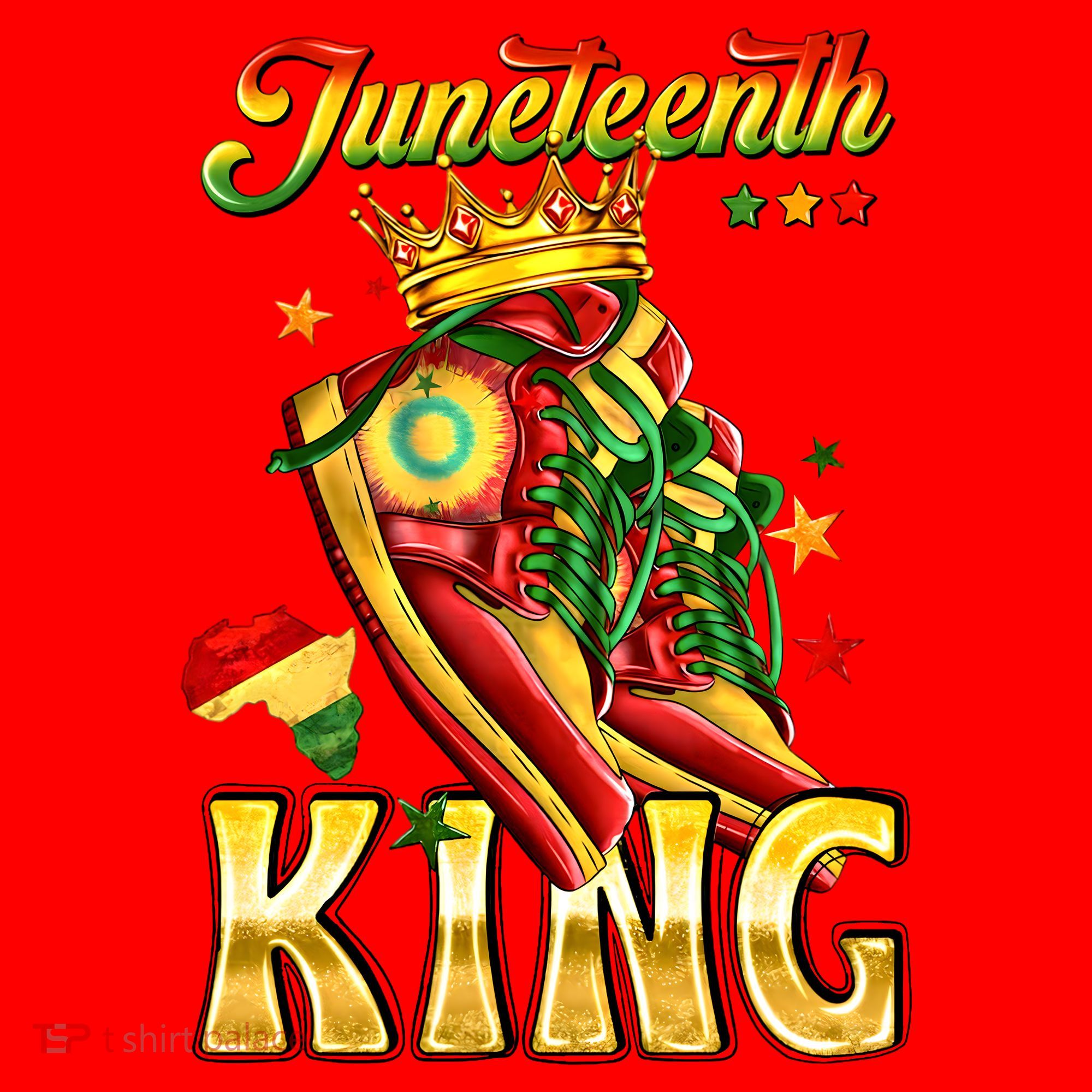 Juneteenth King Funny Shoe Steppin Into Juneteenth Black King Santa Hat