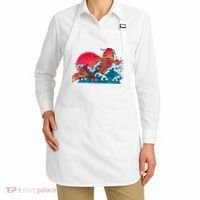 Japanese Koi Fish Breaching The Water Sunset Apron thumb 2