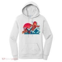 Japanese Koi Fish Breaching The Water Sunset Women's Hoodie thumb 0