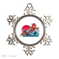 Japanese Koi Fish Breaching The Water Sunset Ornament thumb 0