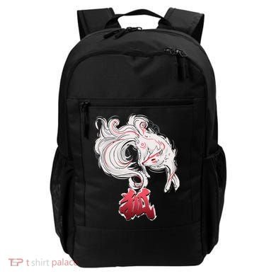 Japanese Kitsune Fox Brush Art Backpack