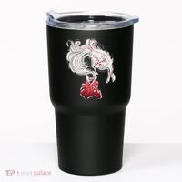 Japanese Kitsune Fox Brush Art Tumbler thumb 0