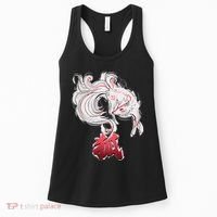 Japanese Kitsune Fox Brush Art Women's Tank Top thumb 0