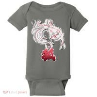 Japanese Kitsune Fox Brush Art Baby Bodysuit thumb 0