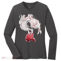 Japanese Kitsune Fox Brush Art Women's Long Sleeve Shirt thumb 0