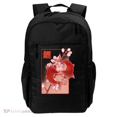 Japanese Koi Fish And Cherry Blossoms Backpack
