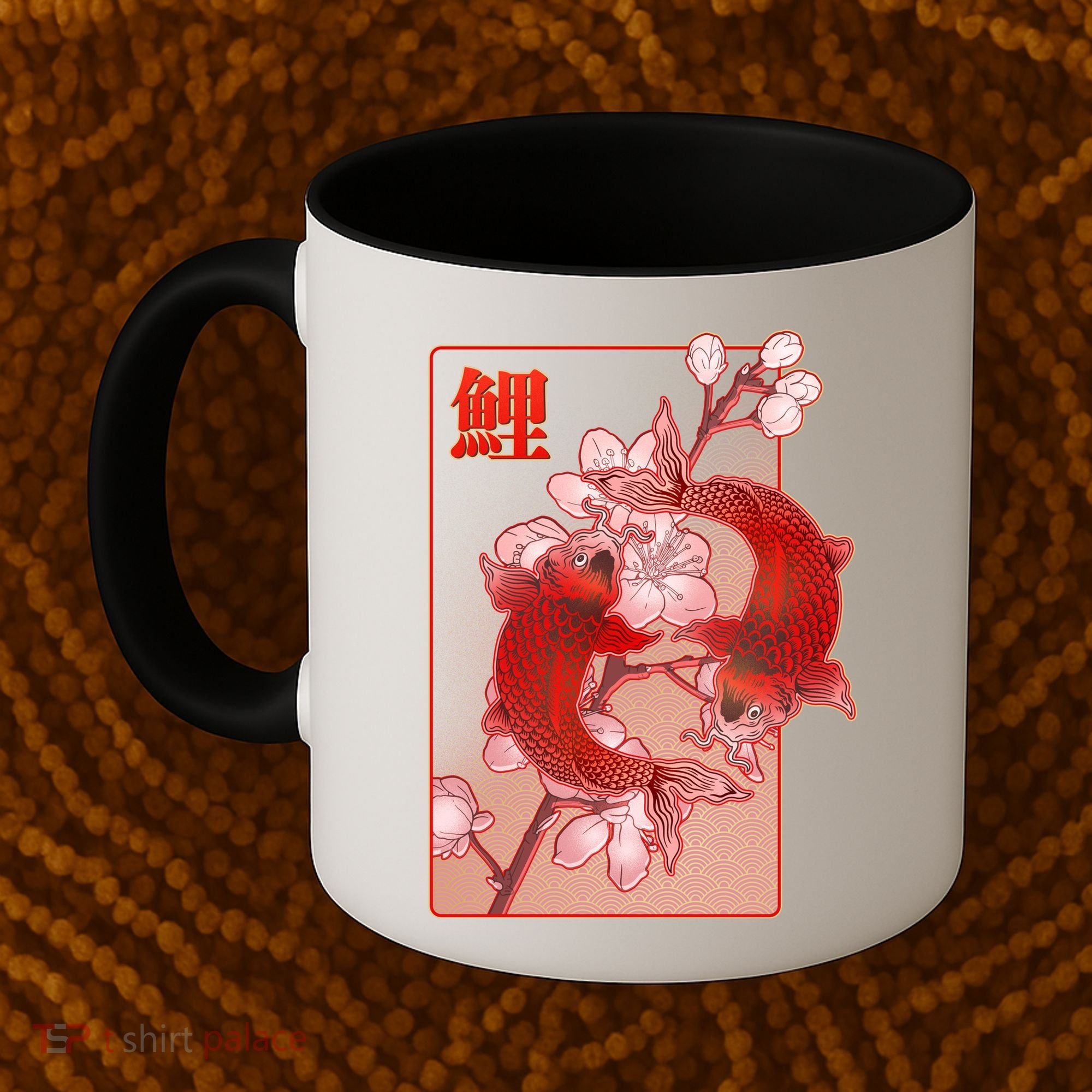 Japanese Koi Fish And Cherry Blossoms Coffee Mug
