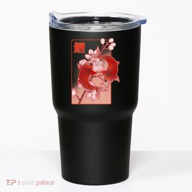 Japanese Koi Fish And Cherry Blossoms Tumbler