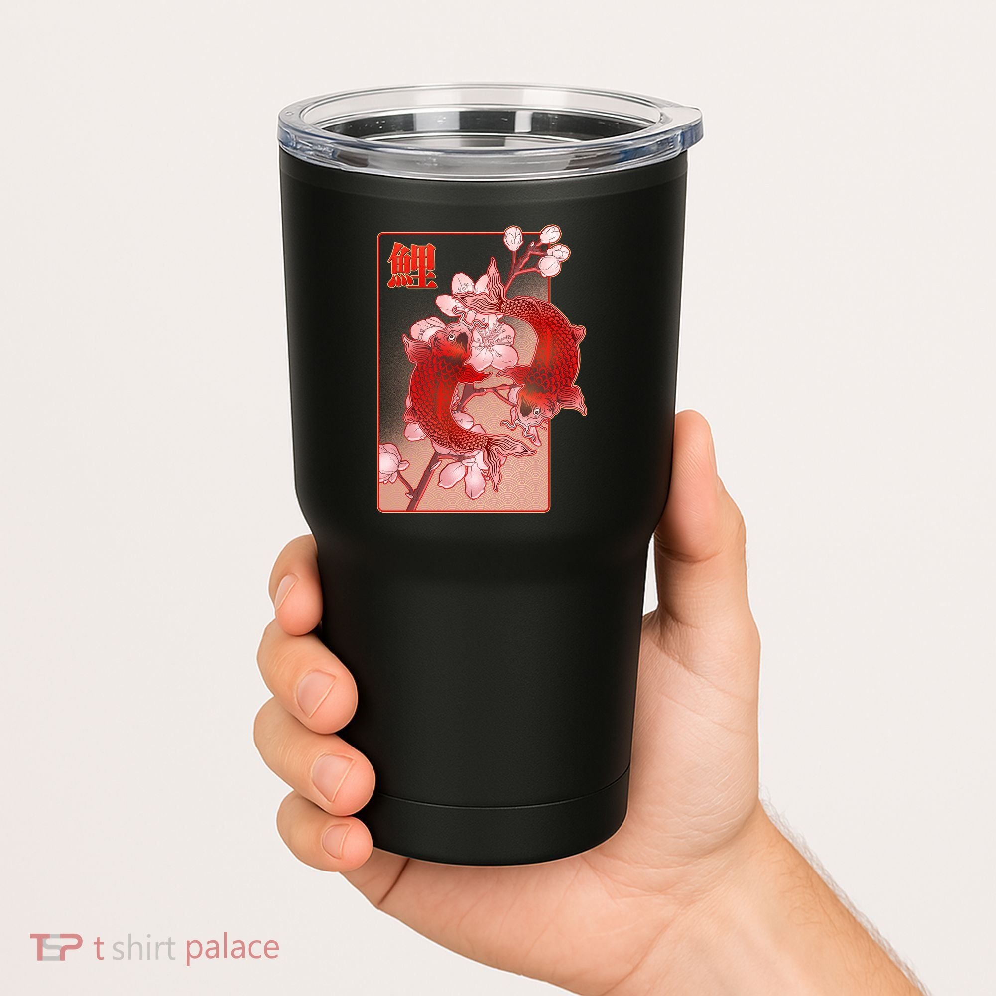 Japanese Koi Fish And Cherry Blossoms Tumbler
