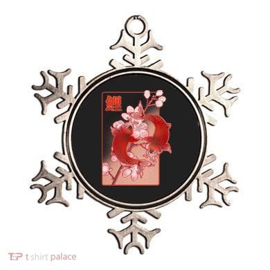 Japanese Koi Fish And Cherry Blossoms Ornament