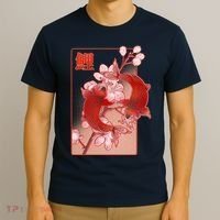 Japanese Koi Fish And Cherry Blossoms T-Shirt thumb 3