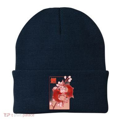 Japanese Koi Fish And Cherry Blossoms Beanie