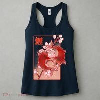 Japanese Koi Fish And Cherry Blossoms Women's Tank Top thumb 3