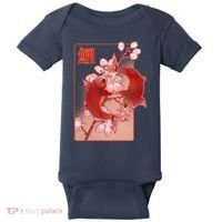 Japanese Koi Fish And Cherry Blossoms Baby Bodysuit thumb 0