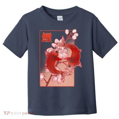 Japanese Koi Fish And Cherry Blossoms Toddler T-Shirt