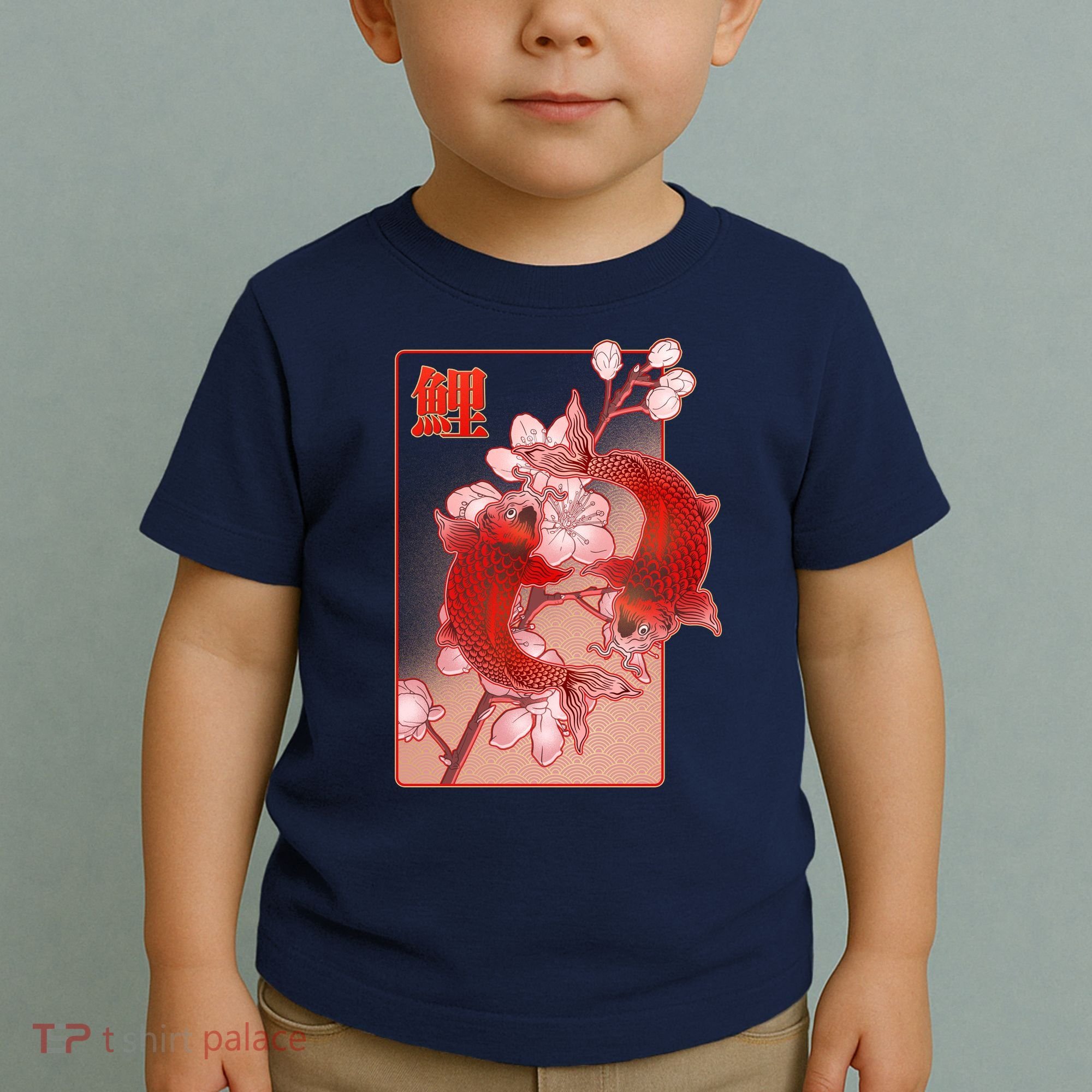 Japanese Koi Fish And Cherry Blossoms Toddler T-Shirt
