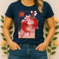Japanese Koi Fish And Cherry Blossoms Women's T-Shirt thumb 2