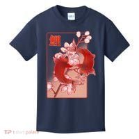 Japanese Koi Fish And Cherry Blossoms Kids T-Shirt thumb 0