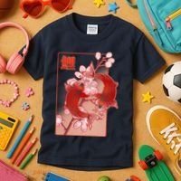 Japanese Koi Fish And Cherry Blossoms Kids T-Shirt thumb 3