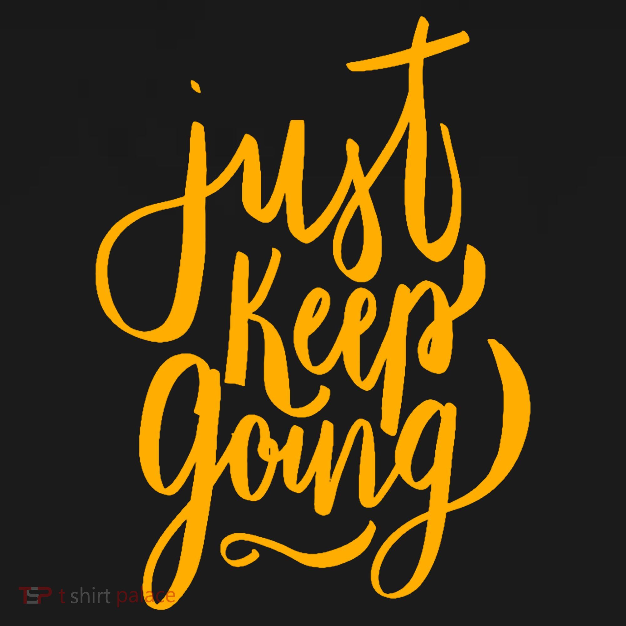 Just Keep Going Motivational Quote Backpack