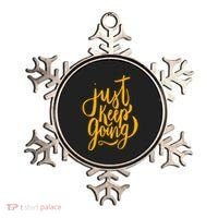 Just Keep Going Motivational Quote Ornament thumb 0