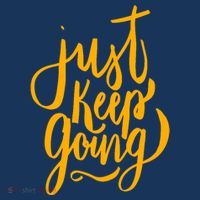 Just Keep Going Motivational Quote Golf Towel thumb 3