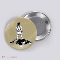Jesus Knockout Grim Reaper X Jesus Conquers Death Boxing Button thumb 0