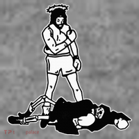Jesus Knockout Grim Reaper X Jesus Conquers Death Boxing Toddler Hoodie thumb 2
