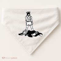 Jesus Knockout Grim Reaper X Jesus Conquers Death Boxing USA-Made Doggie Bandana thumb 0