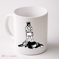 Jesus Knockout Grim Reaper X Jesus Conquers Death Boxing Coffee Mug thumb 0
