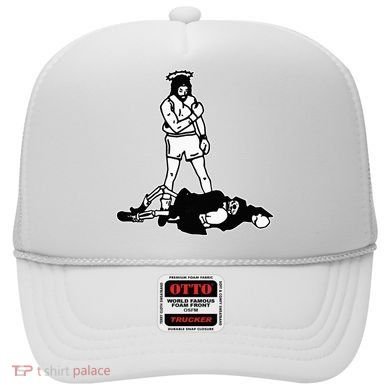 Jesus Knockout Grim Reaper X Jesus Conquers Death Boxing Hat