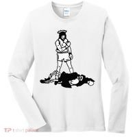 Jesus Knockout Grim Reaper X Jesus Conquers Death Boxing Women's Long Sleeve Shirt thumb 0
