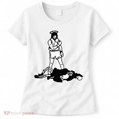 Jesus Knockout Grim Reaper X Jesus Conquers Death Boxing Women's T-Shirt