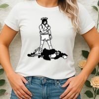 Jesus Knockout Grim Reaper X Jesus Conquers Death Boxing Women's T-Shirt thumb 2