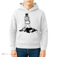 Jesus Knockout Grim Reaper X Jesus Conquers Death Boxing Kids Hoodie thumb 4