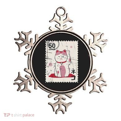 Japanese Kawaii Lucky Cat Stamp Art Ornament