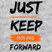 Just Keep Moving Forward Motivational Quote The Baniff Cuffed Pom Beanie thumb 2