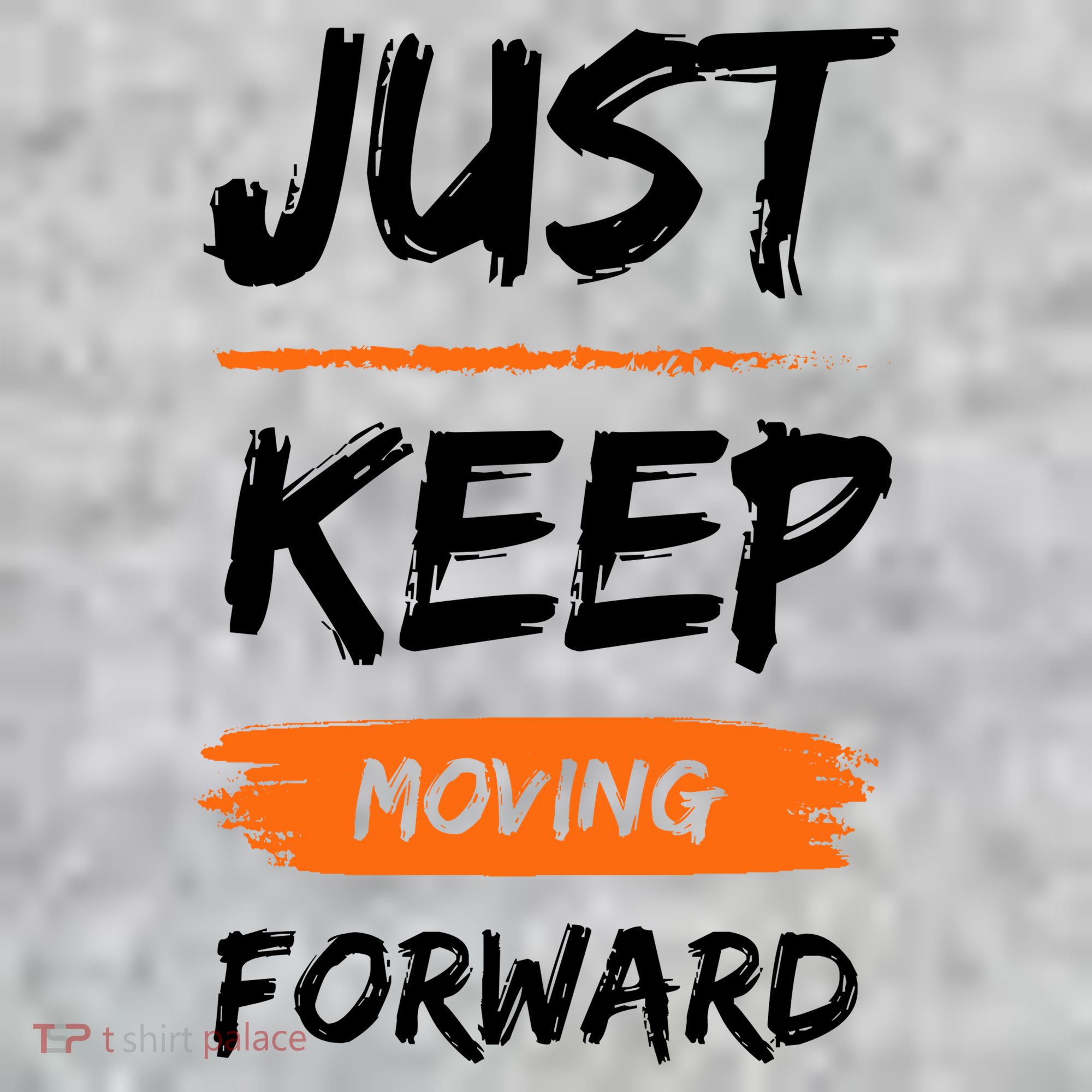 Just Keep Moving Forward Motivational Quote The Baniff Cuffed Pom Beanie