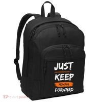 Just Keep Moving Forward Motivational Quote Port Authority Basic Backpack thumb 0