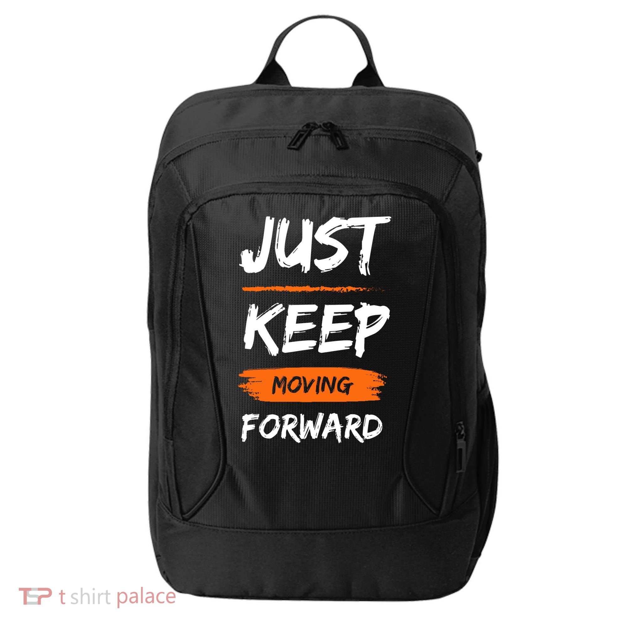 Just Keep Moving Forward Motivational Quote City Backpack