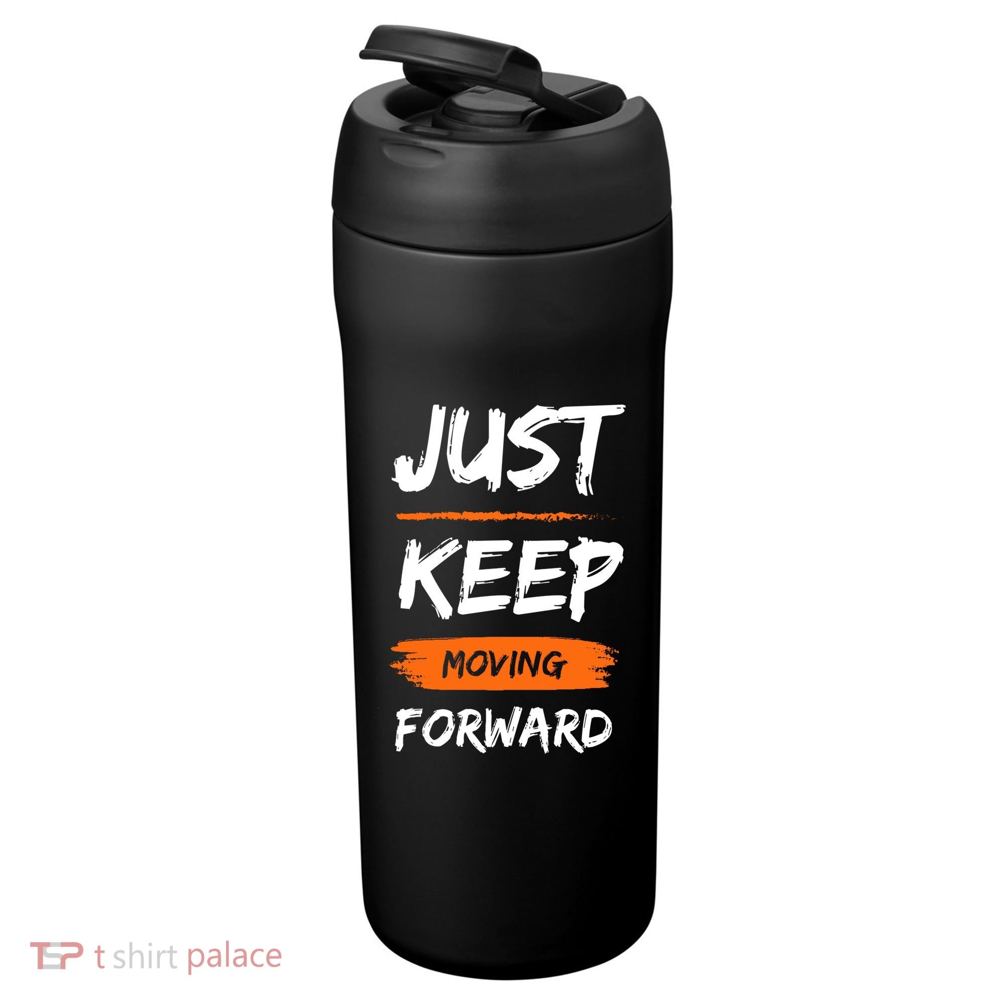 Just Keep Moving Forward Motivational Quote 24oz Duet Stainless Steel Tumbler