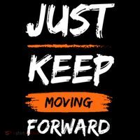 Just Keep Moving Forward Motivational Quote Women's Perfect Tri Rocker Tank thumb 4