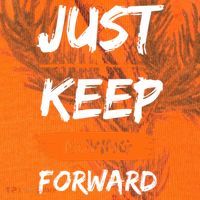 Just Keep Moving Forward Motivational Quote Kati Licensed 12" Camo Cuffed Beanie thumb 2