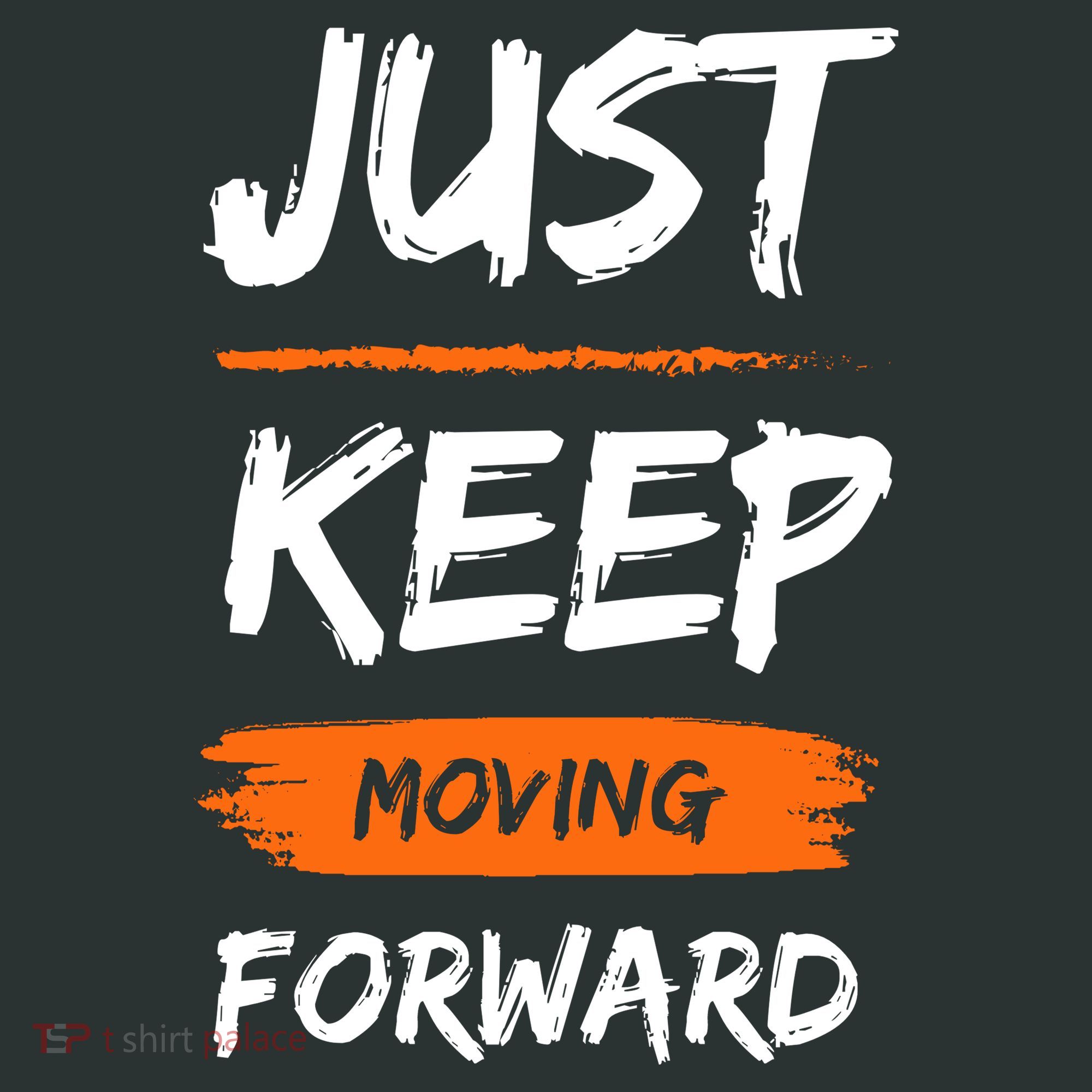 Just Keep Moving Forward Motivational Quote Baby Bodysuit