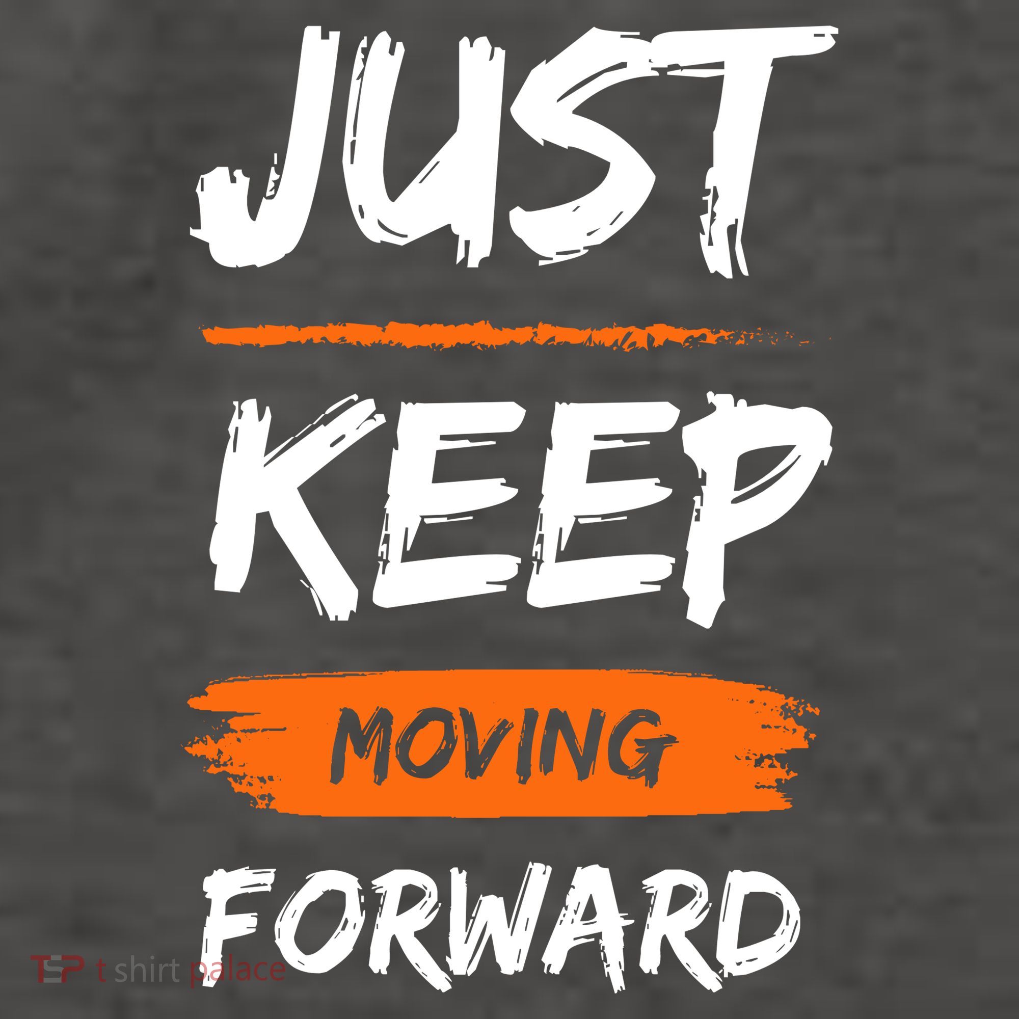 Just Keep Moving Forward Motivational Quote Vector Backpack