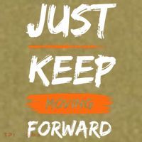 Just Keep Moving Forward Motivational Quote Garment-Dyed Women's Muscle Tee thumb 6