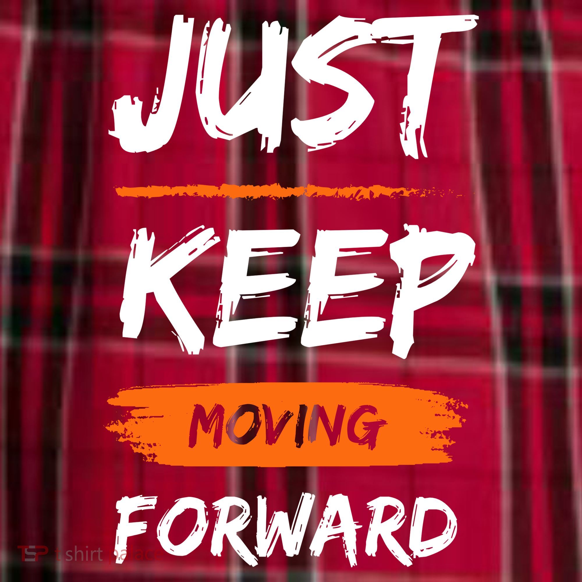 Just Keep Moving Forward Motivational Quote Women's Flannel Plaid Pajama Pants