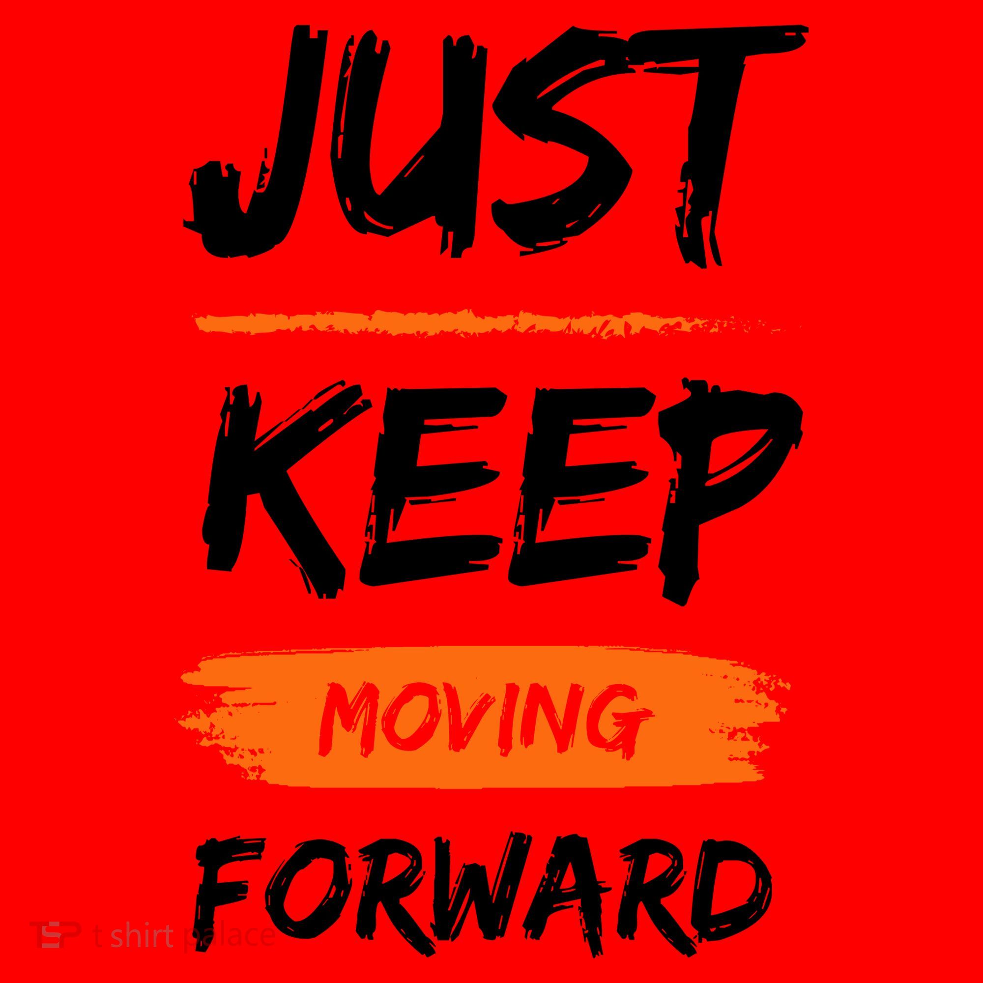 Just Keep Moving Forward Motivational Quote Santa Hat