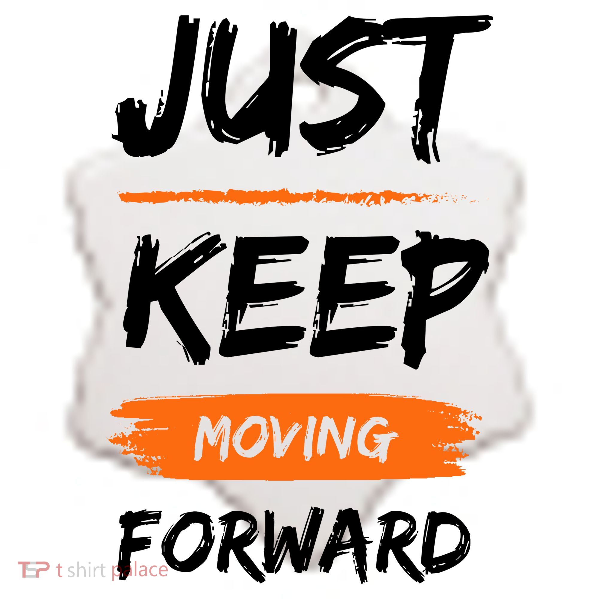 Just Keep Moving Forward Motivational Quote Ceramic Ornament